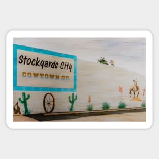 Stockyards City - Cowtown Co - Mural Sticker